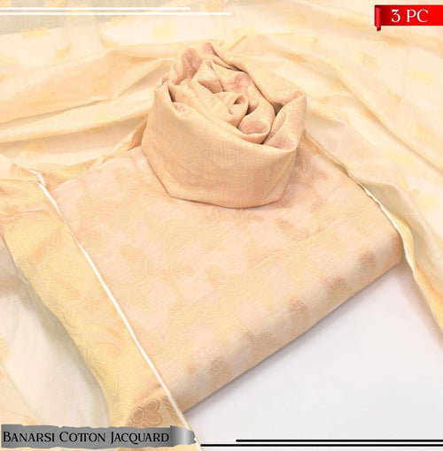 Banarsi Cotton Jacquard 3pc D#111